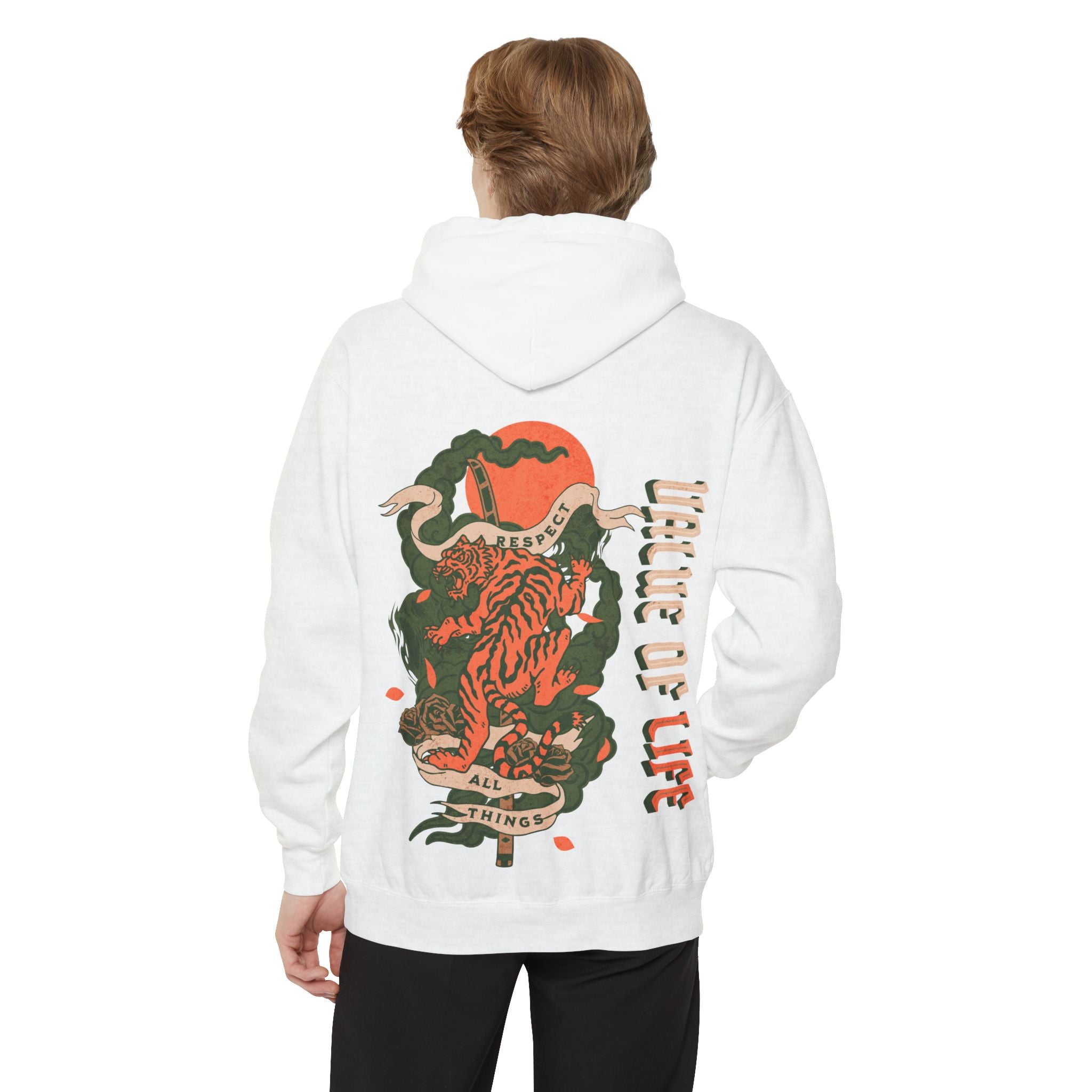 Respect All Things, Garment-Dyed Hoodie