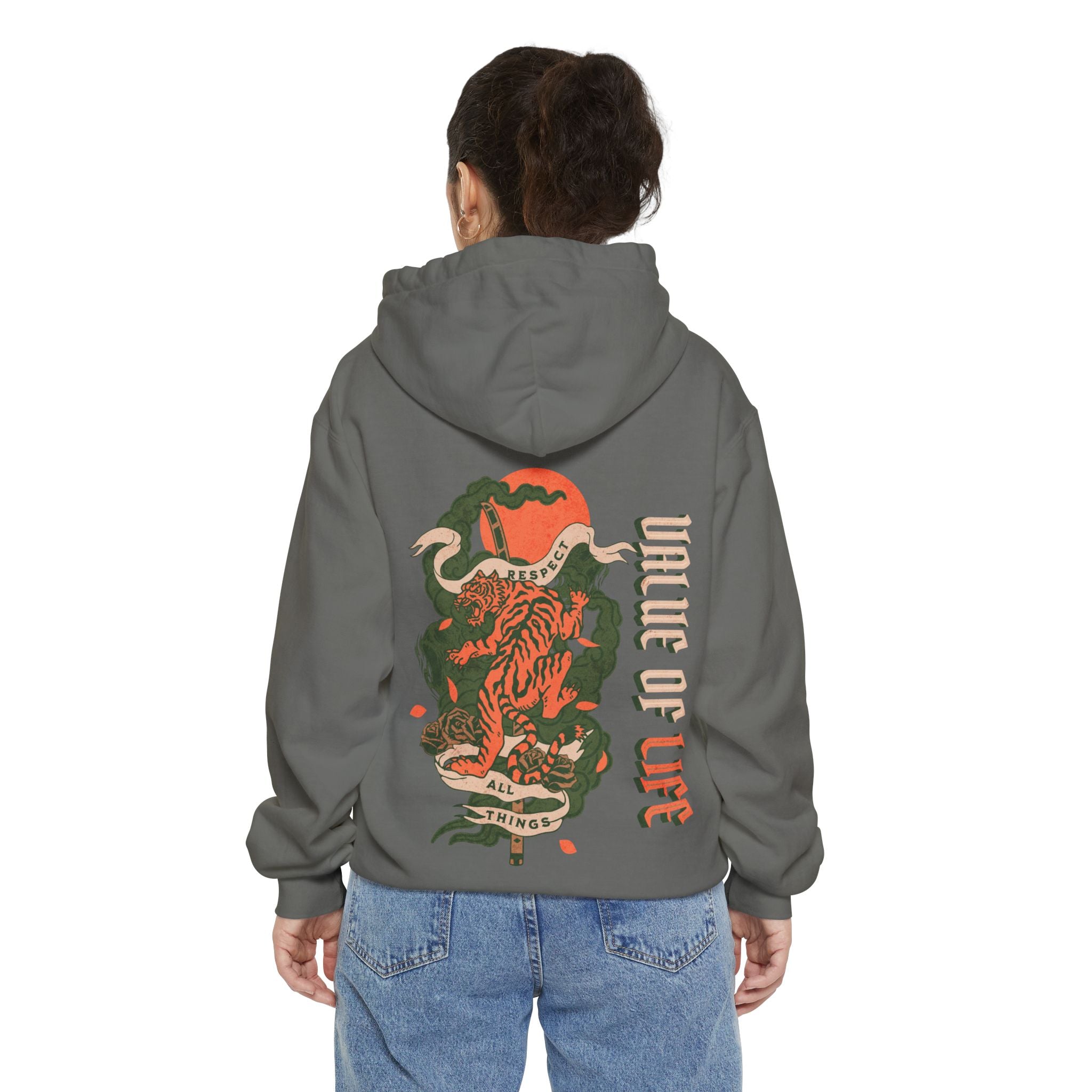 Respect All Things, Garment-Dyed Hoodie