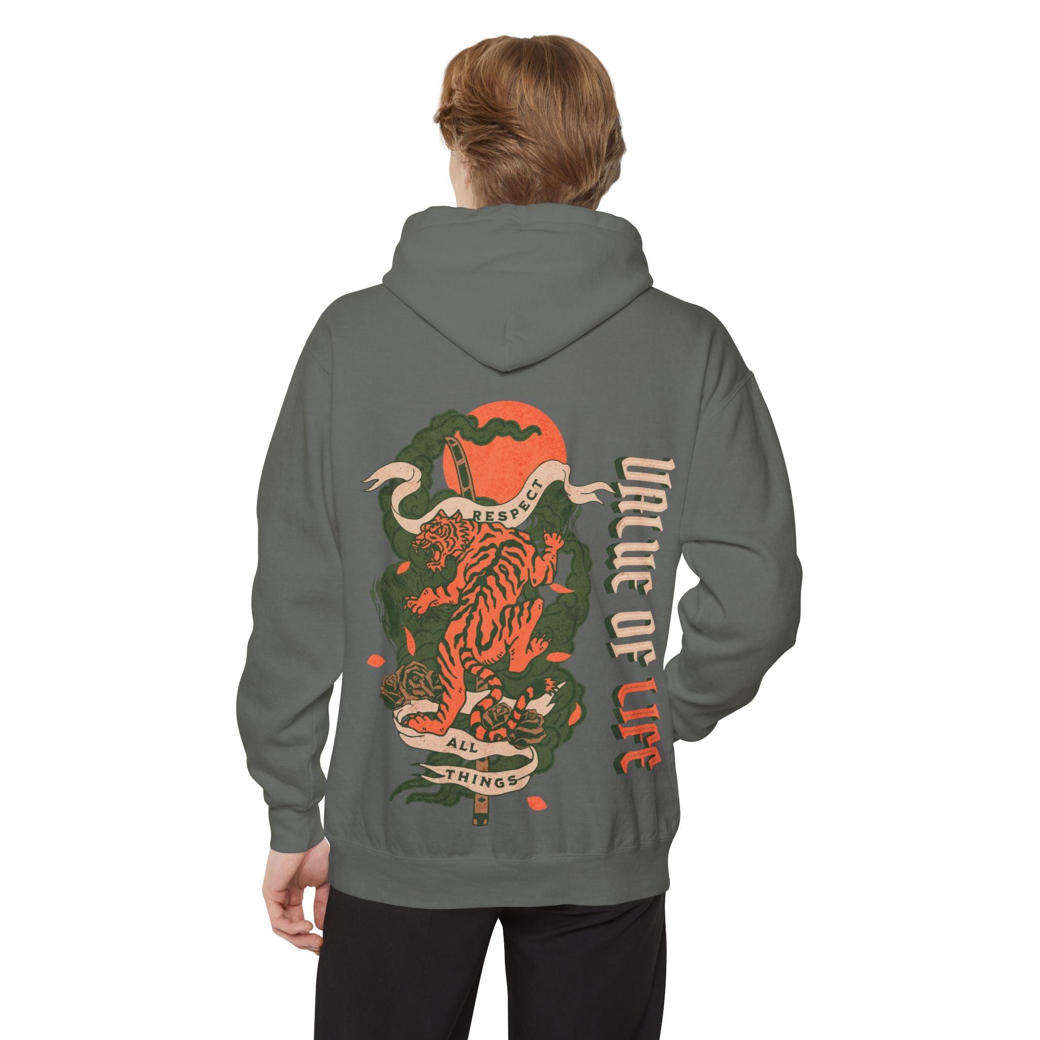Respect All Things, Garment-Dyed Hoodie